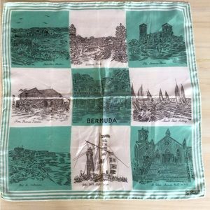 Vintage Bermuda Scarf Roy Thirkell Souvenir Tourists Tourism AS Cooper &…